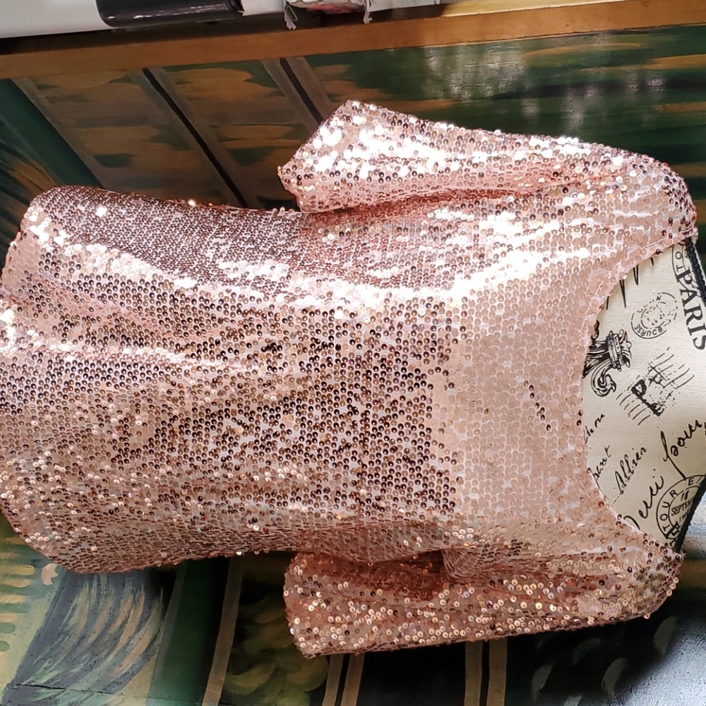 Pink Sequins Top
